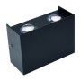 LED Garten Wandleuchte PROTON/S-4 4W 4200K Schwarz