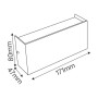 Led Garten Wandleuchte PROTON/S-6 6W 4200K Schwarz