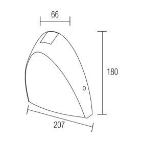 LED Garten Wandleuchte SEGMENT 24W 4200K, Weiß