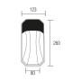 Led Garten Wandleuchte CRUZ 24W 4200K schwarz