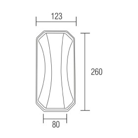 Led Garten Wandleuchte TANGO 24W 4200K schwarz