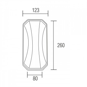 Led Garten Wandleuchte TANGO 24W 4200K weiß