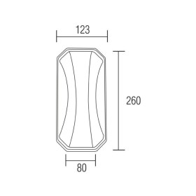 Led Garten Wandleuchte BLADE 24W 4200K weiß