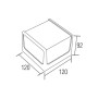 Led Garten Wandleuchte CUBE 8W 4200K schwarz