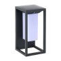 LED Solar Garten Wandleuchte mit Mikrowellensensor SOLARIS-1 2W, 4000K, Schwarz