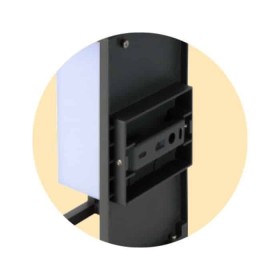 LED Solar Garten Wandleuchte mit Mikrowellensensor SOLARIS-1 2W, 4000K, Schwarz