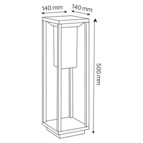 LED Solar Garten Wandleuchte mit Mikrowellensensor SOLARIS-1 2W, 4000K, Schwarz