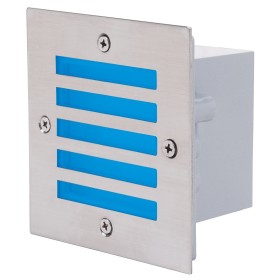 Led Bodeneinbauleuchte AGATE 1,6W 105x105 mm Blau