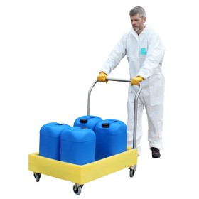 Kleinbehälterwagen mit 100L Auffangwanne