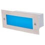 LED Wandeinbauleuchte SEDEPH / 3W / 70x170 mm, blau