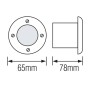 LED Bodeneinbauleuchte AZUR-1 1W 4000K 85-265V