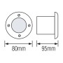 LED Bodeneinbauleuchte AZUR-3 3W 4000K 85-265V