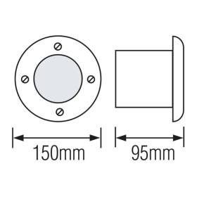 LED luminaire encastré AZUR-9 9W 4000K 85-265V