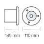 Bodeneinbauleuchte AWAX GU10 220-240V
