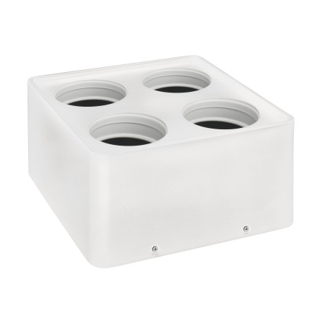 Downlight-Armatur für Modul-9 und Modul-G, SURFACE-SQ4 GU10 Max. 10W Quadratisch Weiß
