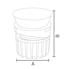 Downlight Spot-Modul MODUL-9 9W Schwarz 6400K - Passend für Modul-Einbaugehäuse