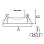 LED Einbaustrahler AMARA 6W 6400K Weiß