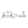 LED Einbaustrahler HARLEY-10 10W CCT-Einstellbar(3000K, 6500K) Weiß