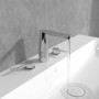 Villeroy & Boch Conum Dreiloch-Waschtischarmatur mit Zugstangen-Ablaufgarnitur