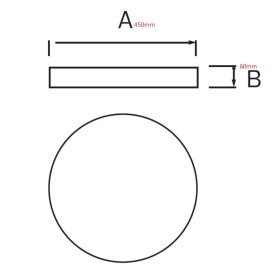 LED Aufbauleuchte HAZEL-40 40W Schwarz Rund