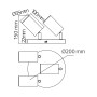 LED Aufbaustrahler JOKER-4 3xGU10 360° drehbar, 90° verstellbar Schwarz rund