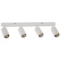 LED Aufbaustrahler JOKER-5 4xGU10 360° drehbar, 90° schwenkbar Weiß linear