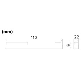 LED Magnetpunkt Schienenleuchte MAGNET-LL1 6W 11cm Schwarz