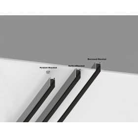 2m Einbau-Magnetschiene für magnetische Schienenlichtsysteme MAGNET-R2 Schwarz