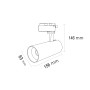 LED Schienenstrahler BREMEN-20 20W CCT-Einstellbar(3000K, 4500K, 6000K) Weiß
