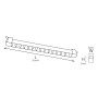 LED Schienen-Linearleuchte PARMA-20 20W 4200K Weiß Drehbarer Korpus