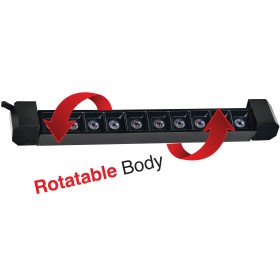 LED Schienen-Linearleuchte PARMA-20 20W 4200K Schwarz drehbarer Korpus