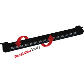 LED Schienen-Linearleuchte PARMA-30 30W 4200K Schwarz drehbarer Korpus