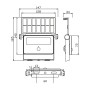 LED Faltbarer Solarprojektor mit PIR-Sensor SPIDER-16 16W 6400K