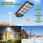 LED Solar Straßenlaterne GRAND/XL-600 600W 6400K Schwarz IP65