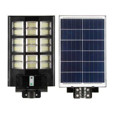 LED Solar Straßenlaterne GRAND/XL-900 900W 6400K Schwarz IP65
