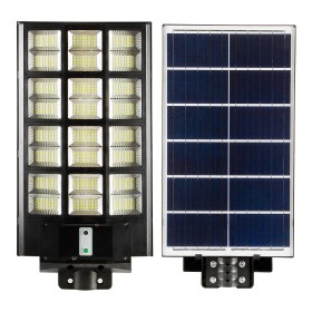 LED Solar Straßenlaterne GRAND/XL-1200 1200W 6400K Schwarz IP65