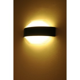 LED Garten Wandleuchte SPARTA-2 12W 4200K Schwarz IP54