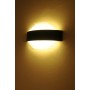 LED Garten Wandleuchte SPARTA-2 12W 4200K Schwarz IP54