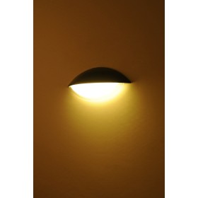 LED Garten Wandleuchte HERMES-1 6W 4200K Schwarz IP54