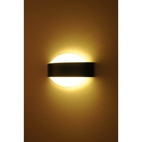 LED Garten Wandleuchte HERMES-2 12W 4200K Schwarz IP54