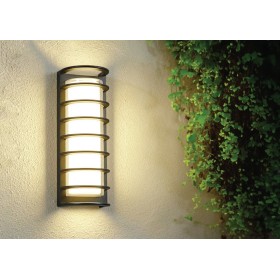 LED Garten Wandleuchte LUXIA-G 30W 4200K Schwarz IP54