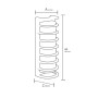 LED Garten Wandleuchte LUXIA-G 30W 4200K Schwarz IP54