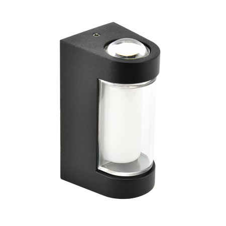 LED Garten Wandleuchte VECTOR-6 6W 4200K Schwarz IP54