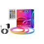 10m Neon LED-Streifen RGB SET DIGITAL-10 Lieferumfang: Adapter, Fernbedienung, RGB-Controller IP65