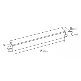 Wasserdichter LED-Treiber VESTA-45 45W Slim-Case IP67