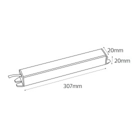 Wasserdichter LED-Treiber VESTA-60 60W Slim-Case IP67