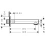 hansgrohe Talis S Wanneneinlauf 17,5 cm