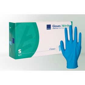 1 carton (10pack x 100pcs) Gants jetables en nitrile Abena sans poudre