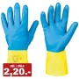 144paar Chemikalienschutz-Arbeitshandschuhe, Doppelbeschichtung aus Polychloropren über Naturlatex
