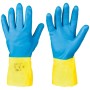 144paar Chemikalienschutz-Arbeitshandschuhe, Doppelbeschichtung aus Polychloropren über Naturlatex